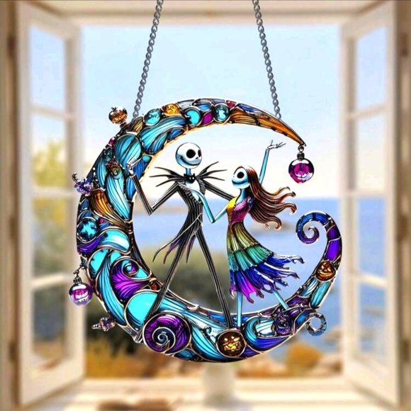 Other - Nightmare Before Christmas Jack Skellington Crescent Suncatcher 2D Acrylic
